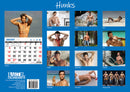 Hunks - 2025 Rectangle Wall Calendar 16 Months Planner Handsome Men Photos Gift