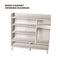 White simple style shoe cabinet storage cabinet