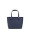 Michael Kors Women's Jet Set Navy PVC Leather XS Carryall Top Zip Tote Bag Purse - One Size