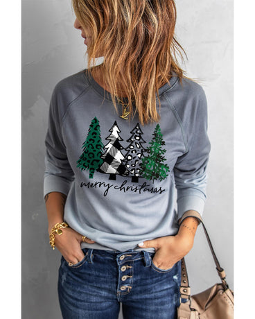 Azura Exchange Merry Christmas Tree Graphic Sweatshirt - 2XL