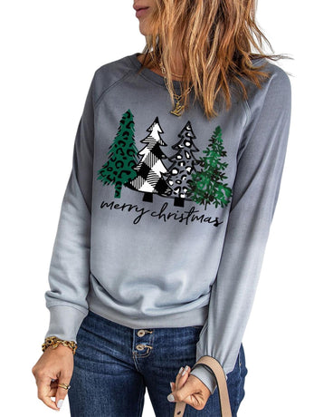 Azura Exchange Merry Christmas Tree Graphic Sweatshirt - 2XL