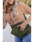 Azura Exchange Color Block Patchwork Thumbhole Sleeve Hoodie - M