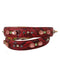 Dolce & Gabbana Women's Red Exotic Leather Crystals Reversible Shoulder Strap - One Size