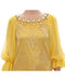 Yellow Lace Crystal Sheath Dress by Dolce & Gabbana 38 IT Women