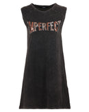 Women's Black Cotton Dress - XS