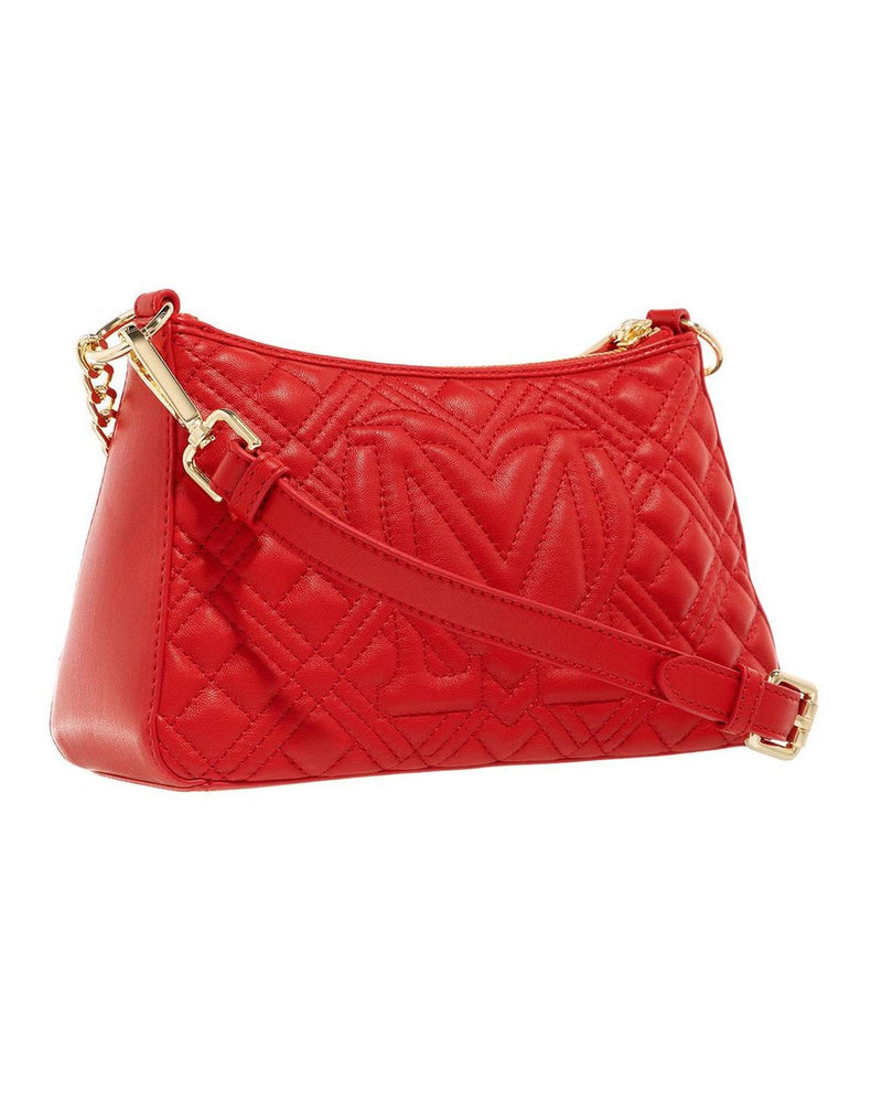 Love Moschino Women's Red Artificial Leather Crossbody Bag - One Size