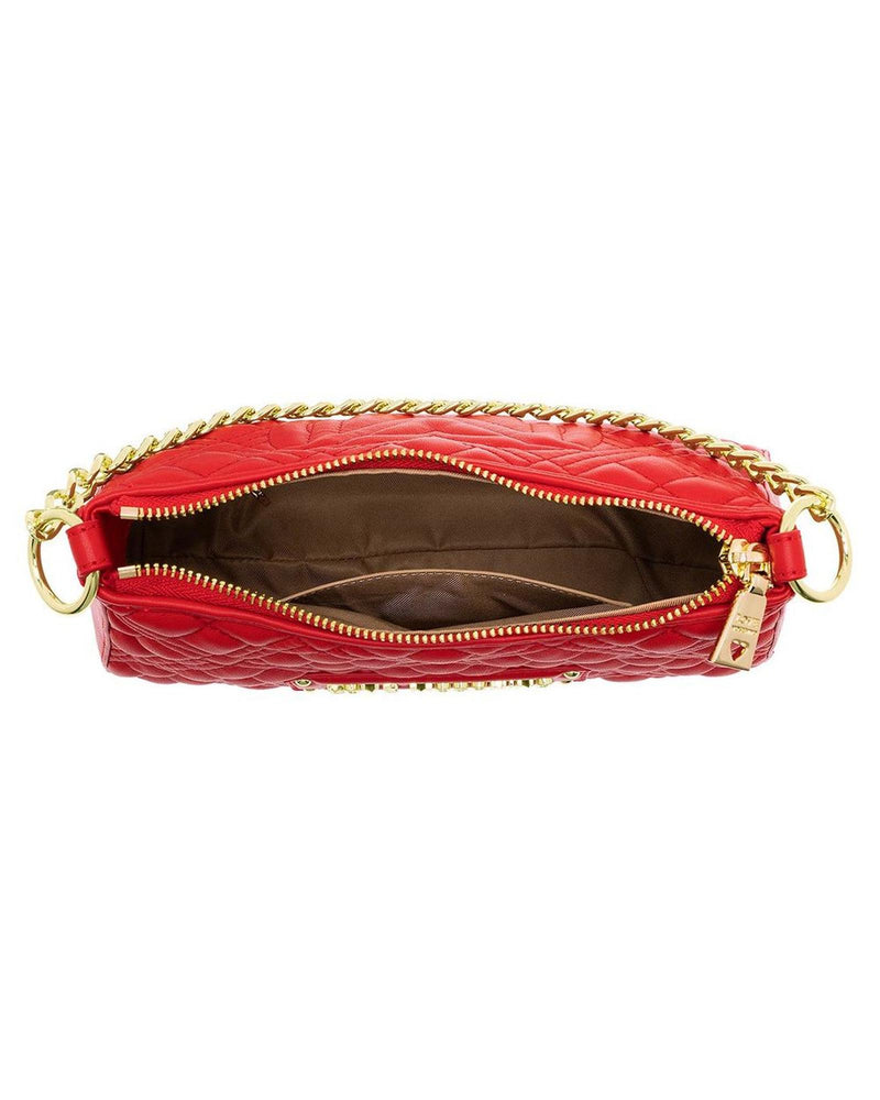 Love Moschino Women's Red Artificial Leather Crossbody Bag - One Size