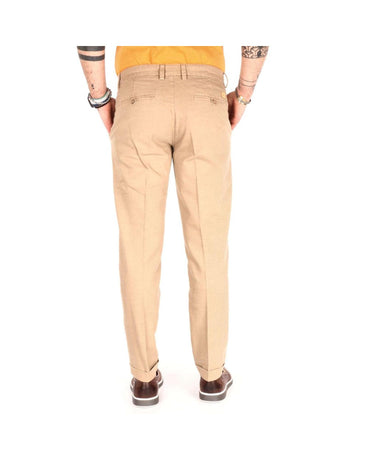 Yes Zee Men's Beige Cotton Jeans & Pant - W33 US