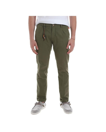 Yes Zee Men's Green Cotton Jeans & Pant - W33 US