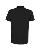 Yes Zee Men's Black Cotton Polo Shirt - 2XL