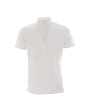 Yes Zee Men's White Cotton Polo Shirt - XL