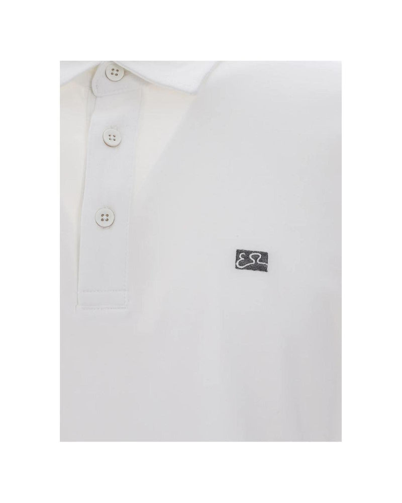 Yes Zee Men's White Cotton Polo Shirt - XL