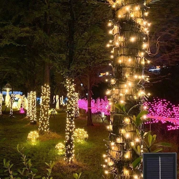 Solar Fairy String Lights 200 LED Outdoor Garden Christmas Party Décor Multi-Colours