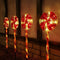 4pcs Solar Lollipops Cane Light Candy Cane Lights Water-resistant Christmas Outdoor Lawn Light