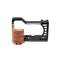 Wood Handle Metal Camera Cage For Sony Alpha 7C Stabilizer Rig