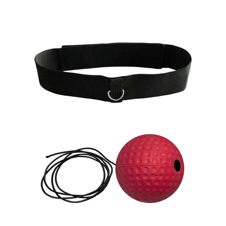 Indoor Boxing Reflex Training Ball With Headband - Black Pu Speed Ball - Pu Ball Black