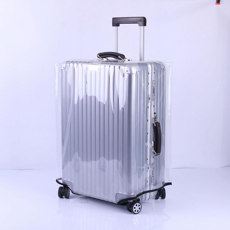 Waterproof Transparent Pvc Trolley Suitcase Cover - 20 Inch Rimless