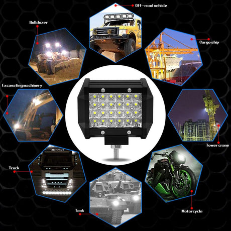 4 Inch 18W 1800Lm 4 Row Led Strip Light Working Refit Off - Road Vehicle Lamp Roof Strip Light