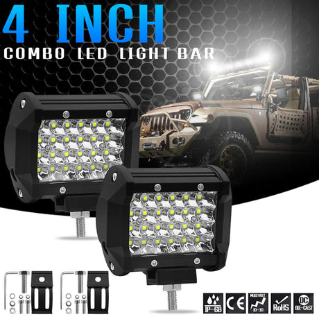 4 Inch 18W 1800Lm 4 Row Led Strip Light Working Refit Off - Road Vehicle Lamp Roof Strip Light