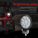 6.3W 10 - 30V Dc 6000K 3 Inch 9 Leds Circle Offroad Truck Car Driving Light Spotlight Work Light Fog Light