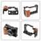 Wood Handle Metal Camera Cage For Sony A6400 / A6300 / A6100 / A6000 Stabilizer Rig