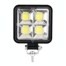 Car Square Work Light With 4 Cob Lamp Beads