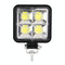 Car Square Work Light With 4 Cob Lamp Beads