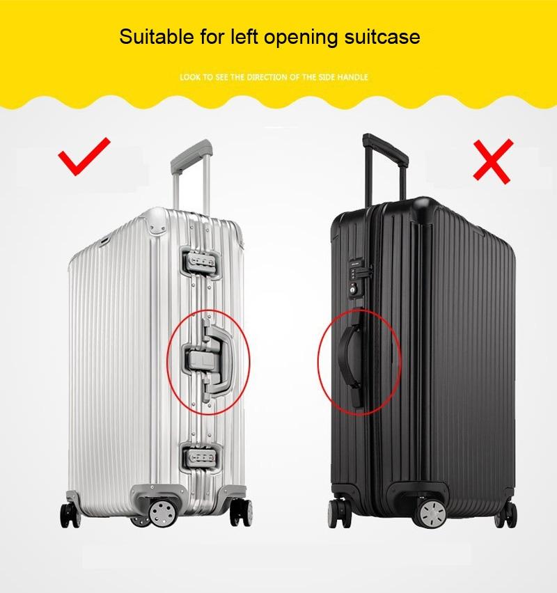 Waterproof Transparent Pvc Trolley Suitcase Cover - 22 Inch Rimless