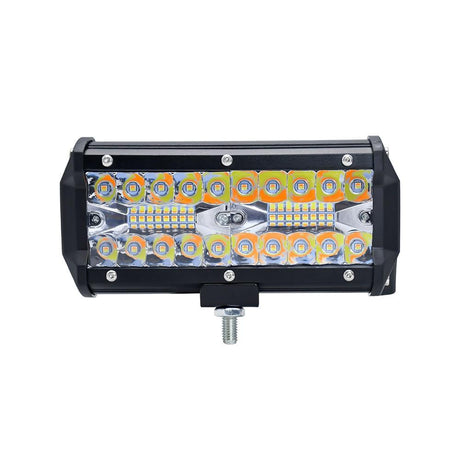 7 Inch 15W 3 Row Car Led Strip Light Working Refit Off - Road Vehicle Lamp Roof Strip Light With Yellow White Flash