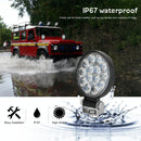 9.8W 10 - 30V Dc 6000K 3 Inch 14 Leds Circle Offroad Truck Car Driving Light Work Light Spotlight Fog Light