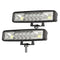 2 Pcs Car 6 Inch Dual - Row Mixed Light Strip Lamp Floodlight & Spotlight Work Light