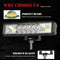 2 Pcs Car 6 Inch Dual - Row Mixed Light Strip Lamp Floodlight & Spotlight Work Light