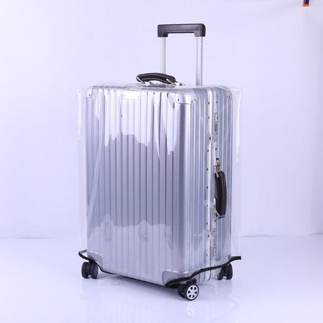 Waterproof Pvc Trolley Suitcase Cover - 24 Inch Rimless Transparent Dustproof