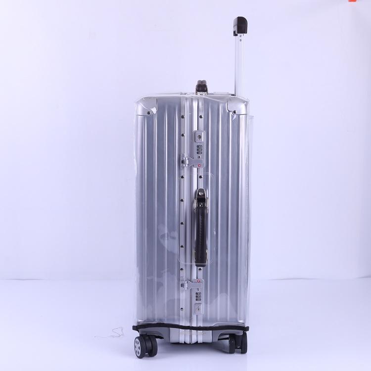 Waterproof Pvc Trolley Suitcase Cover - 24 Inch Rimless Transparent Dustproof