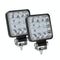 11.2W 10 - 30V Dc 6000K 3 Inch 16 Leds Square Offroad Truck Car Driving Light Work Light Spotlight Fog Light