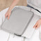 16 / 17 Inch Grey Pu Leather Laptop Bag