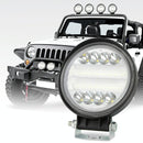 2 Pcs 4 Inch 15W Spot / Flood Light White Light Round - Shaped Waterproof Car Suv Work Lights Spotlight Led Bulbs Dc 9 - 30V