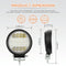 2 Pcs 4 Inch 15W Spot / Flood Light White Light Round - Shaped Waterproof Car Suv Work Lights Spotlight Led Bulbs Dc 9 - 30V