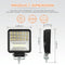 2 Pcs 4 Inch 20W Spot / Flood Light White Light Square - Shaped Waterproof Car Suv Work Lights Spotlight Led Bulbs Dc 9 - 30V