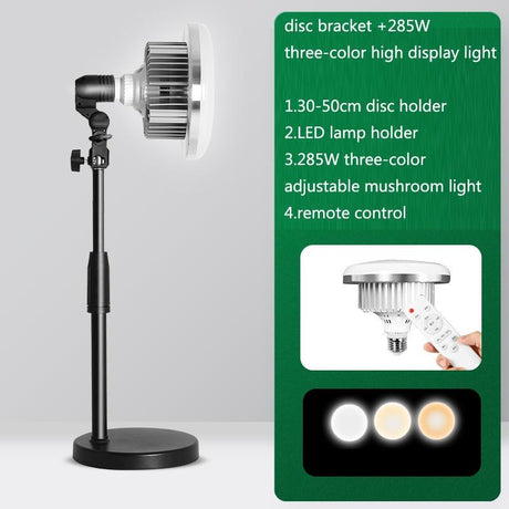 Portable Live Support Photography Light - 700W Mushroom Lamp & Stand