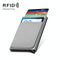 Automatic Pop Up Card Holder Wallet - Gray Metal