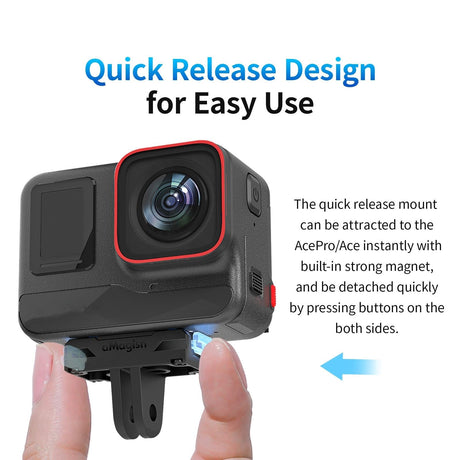 Amagisn Magnetic Quick Release For Insta360 Ace / Ace Pro Sports Camera