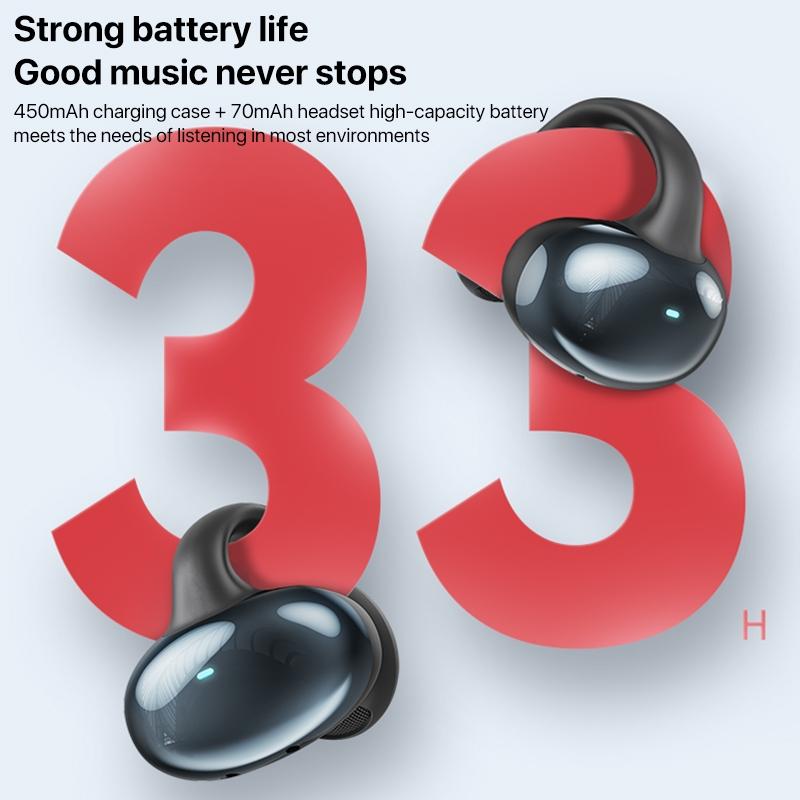 Wireless Ear Clip Earphone With Bluetooth 5.3 For Air Conduction