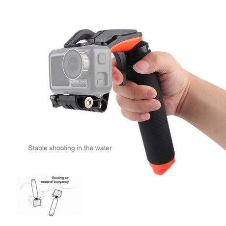 Adjustable Diving Buoyancy Stick For Dji Action With Hand Grip And Anti-Lost Strap