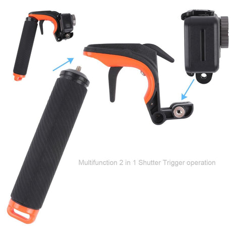 Adjustable Diving Buoyancy Stick For Dji Action With Hand Grip And Anti-Lost Strap