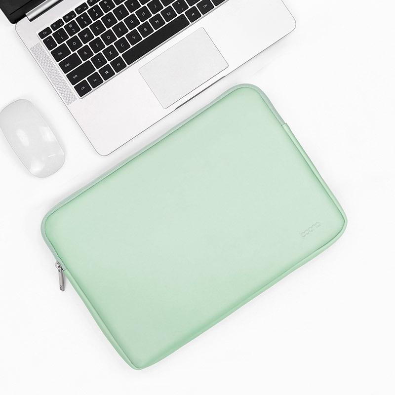 11 / 12 Inch Mint Green Laptop Bag - Pu Leather