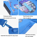 Waterproof One Shoulder Crossbody Drifting Diving Bag Medium Blue