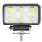 18W 1260 - 1350Lm Epistar 6 Led White 30 Degree Spot Beam Car Led Light Waterproof Ip67 Dc 10 - 30V