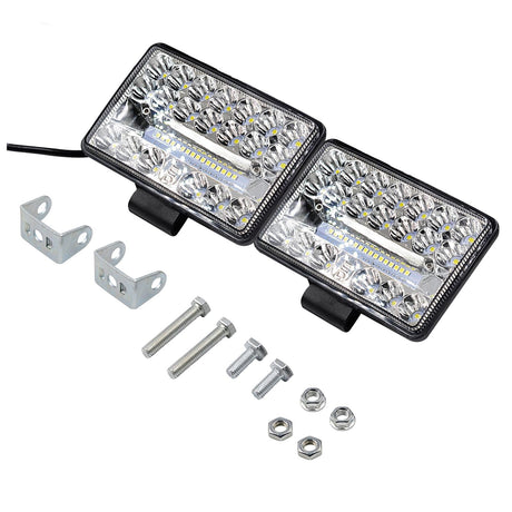 2 Pcs Cs - 1243A1 Car 4 Inch Square 20Leds Highlight Work Light Modified Spotlight