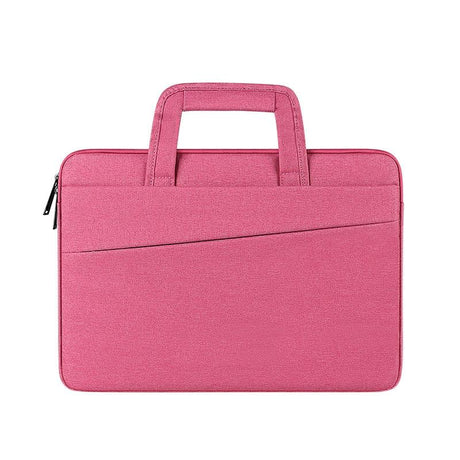 11.6-12.5 Inch Multi-Compartment Laptop Sleeve With Waterproof Storage - Rose Pink